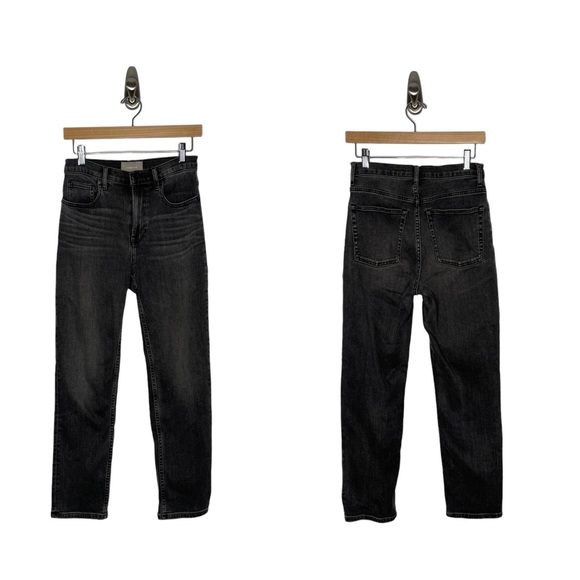 Everlane | High Rise Straight Jean in Washed Black 27 - Picture 2 of 7